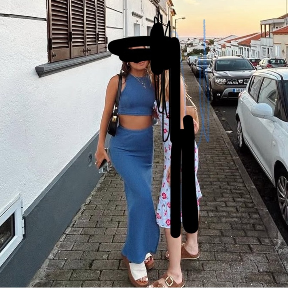 Blue Two-Piece Set